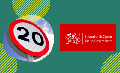 Banner representing the Welsh Government 20mph projects using Viva Sensors